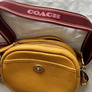 Coach Leather Oval Camera Bag